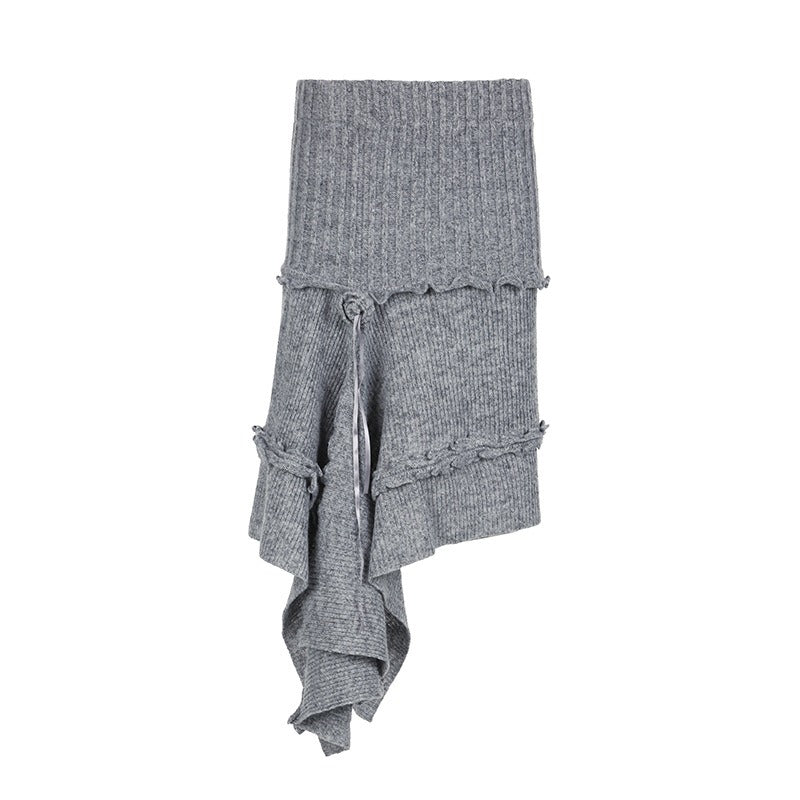 WezelBezel Rose Tailored Knit Skirt