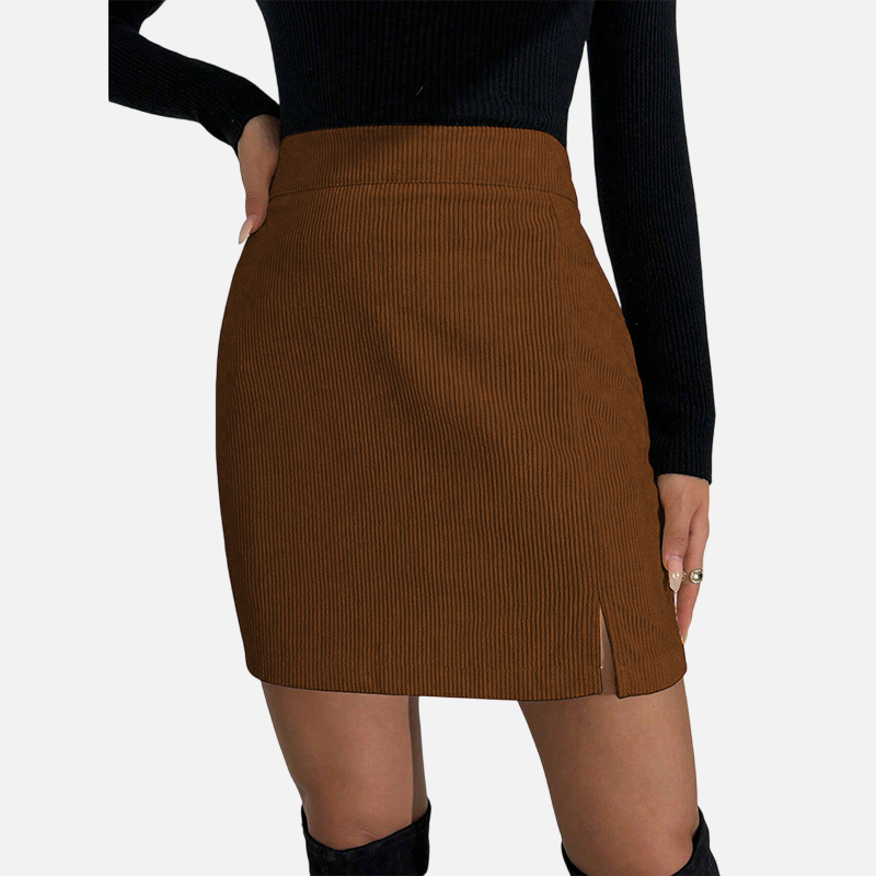 WezelBezel Slim Halter Pleated Skirt