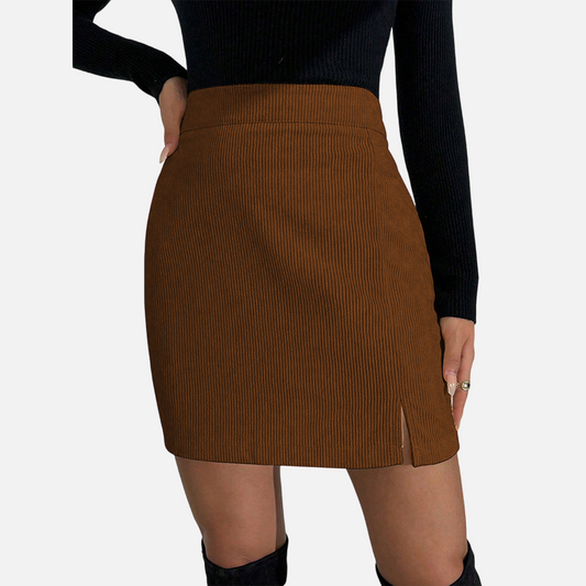 WezelBezel Slim Halter Pleated Skirt