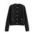 WezelBezel Button Decoration Cardigan - Small Fragrant Style
