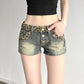 WezelBezel Ultra-Low Waist Shorts