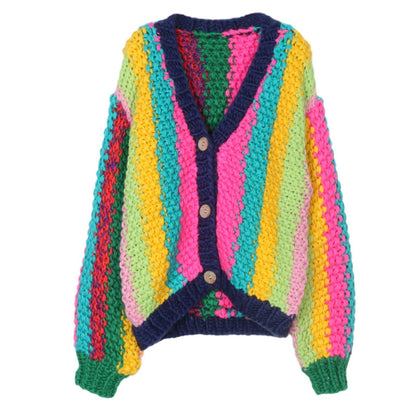 WezelBezel Rainbow Knit Cardigan