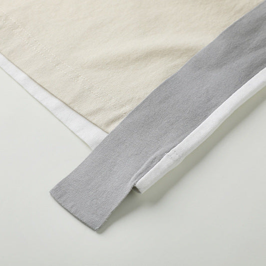 WezelBezel T-shirt Top - Contrasting Color Style