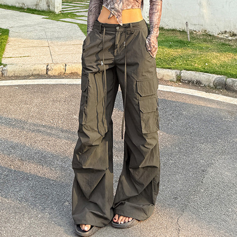 WezelBezel Wide Leg Utility Pants