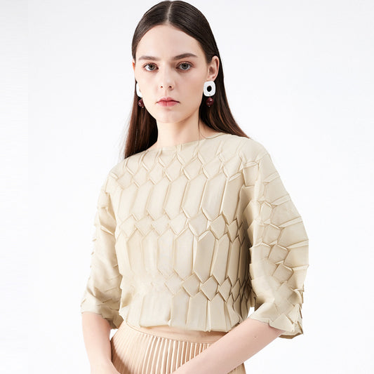 WezelBezel Oversized Pleated Tee Set