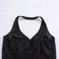 WezelBezel Backless Slim Knit Tank