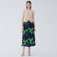 WezelBezel Pleated Printed Skirt
