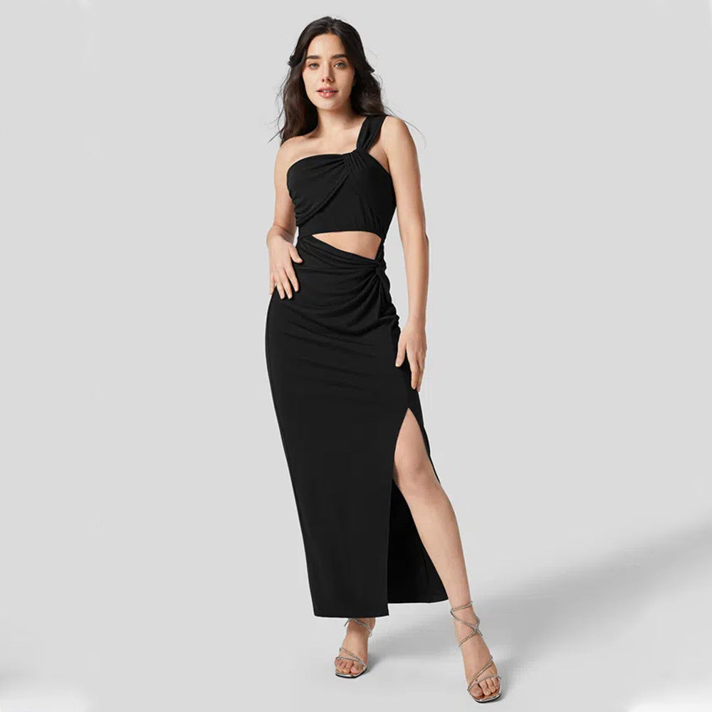 WezelBezel Slanted Cutout Dress