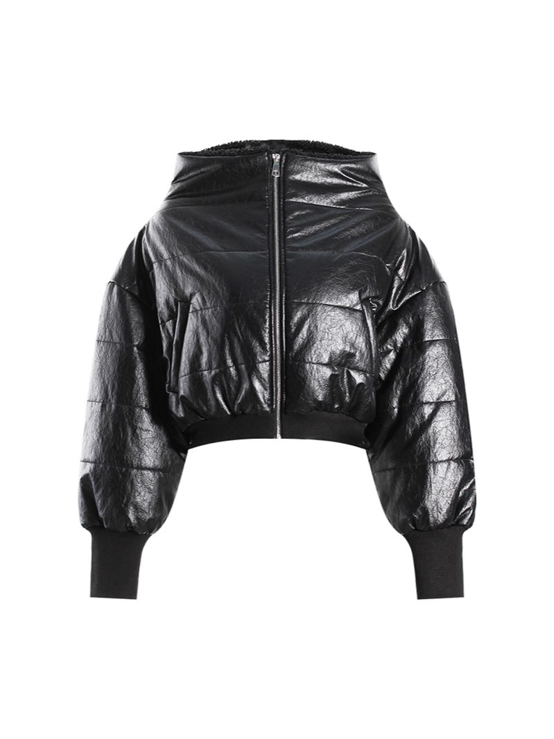 WezelBezel Plush Collar Utility Jacket