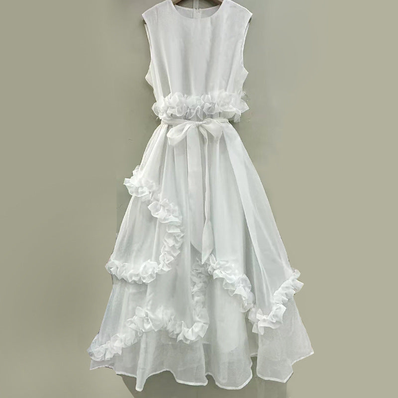 WezelBezel Sleeveless Collage Maxi Dress