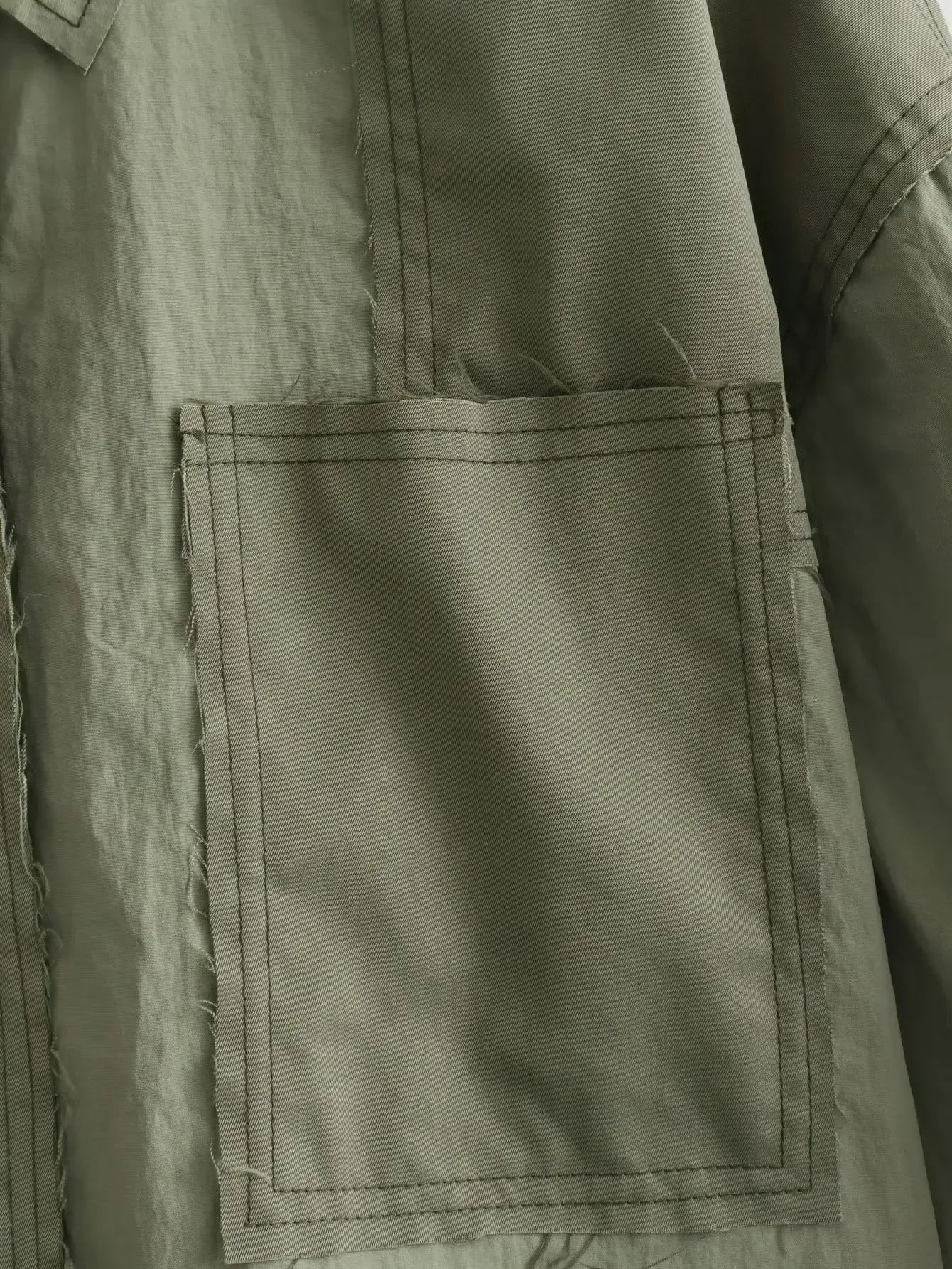 WezelBezel Patchwork Shirt - Contrasting Color