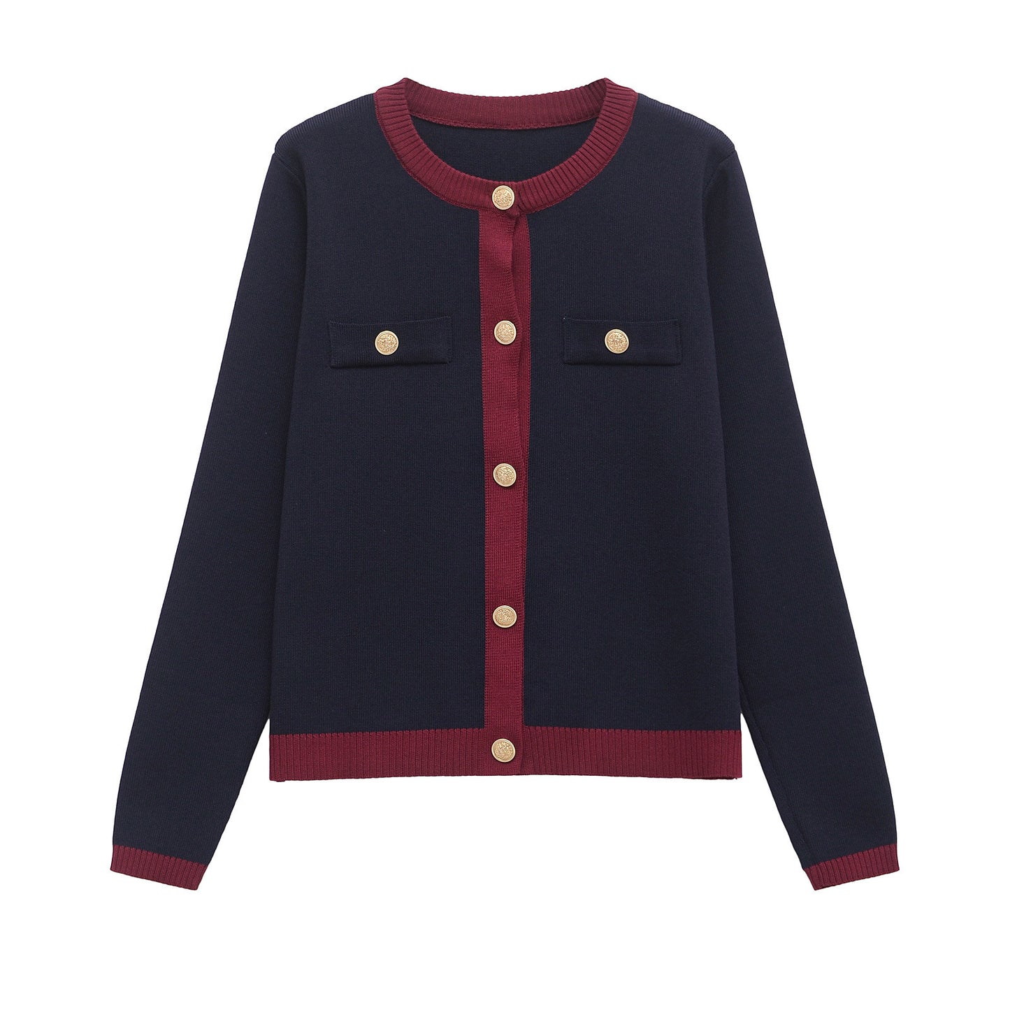 WezelBezel Knitted Jacket - Breasted Style