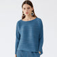 WezelBezel Pleated Top - Long Sleeve Style