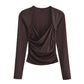 WezelBezel Slim Pleated Blouse