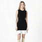 WezelBezel Sleeveless Ruffle Knit Dress