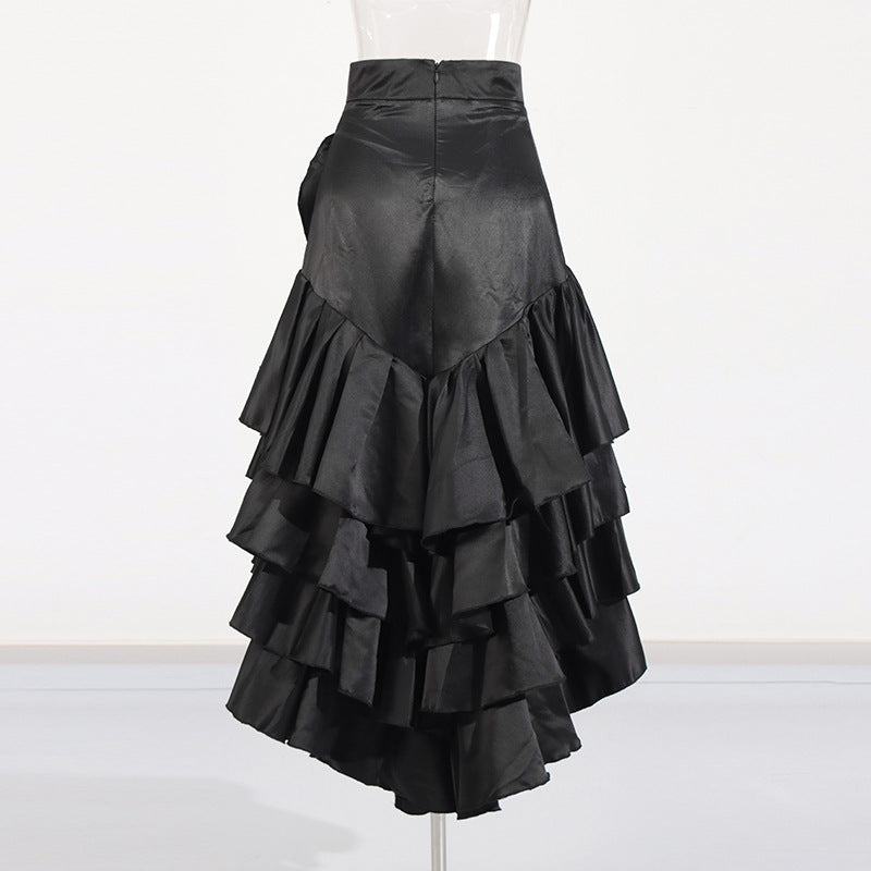 WezelBezel Ruched Midi Skirt