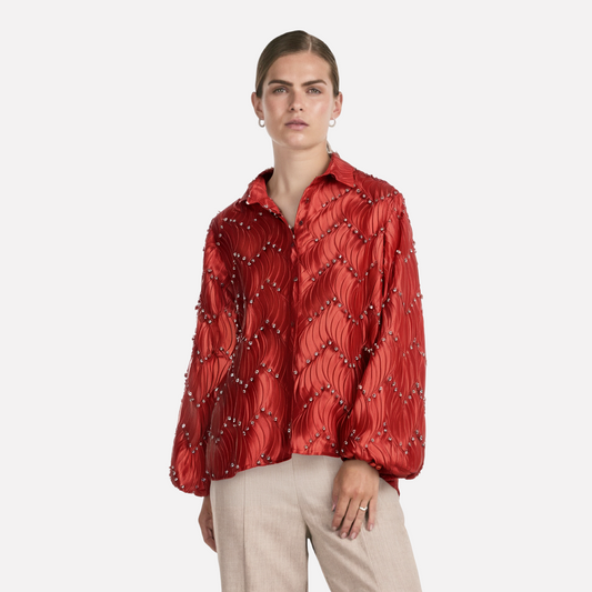 WezelBezel Western-Style Shirt - Loose and Versatile