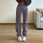 WezelBezel Spray-Painted Straight-Leg Jeans – Edgy Fashion for the Season