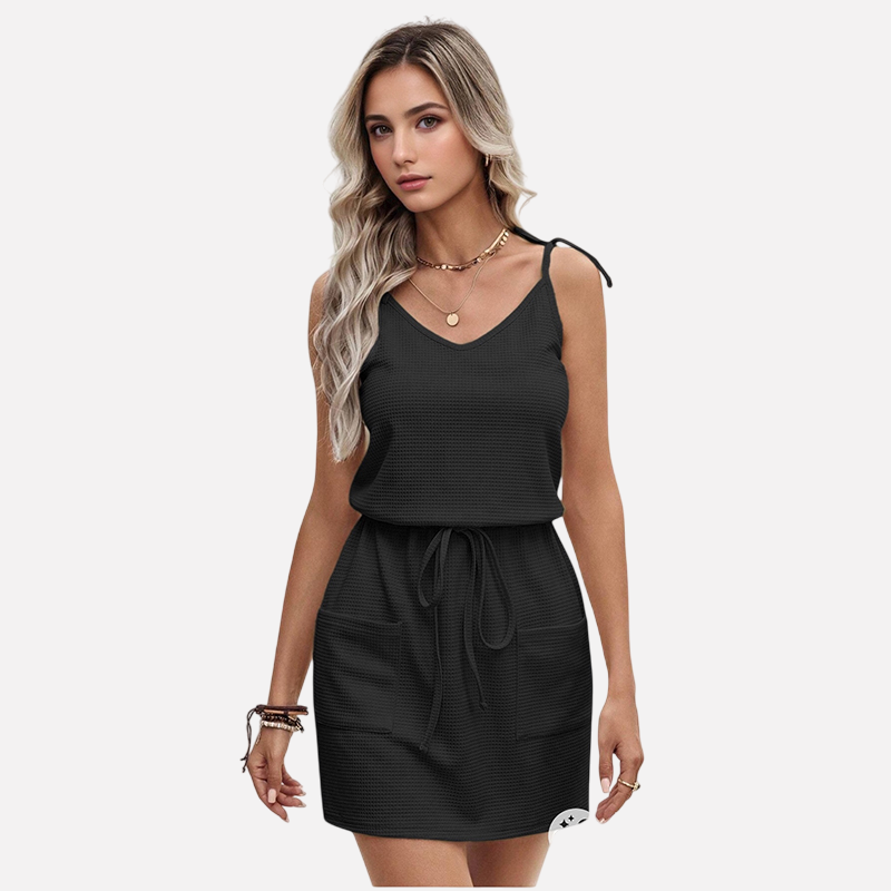 WezelBezel Tie Slit Midi Skirt