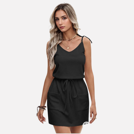 WezelBezel Tie Slit Midi Skirt