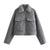 WezelBezel Pearl Leather Wool Coat