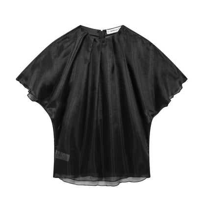 WezelBezel Organza Top - Loose and Slimming Style
