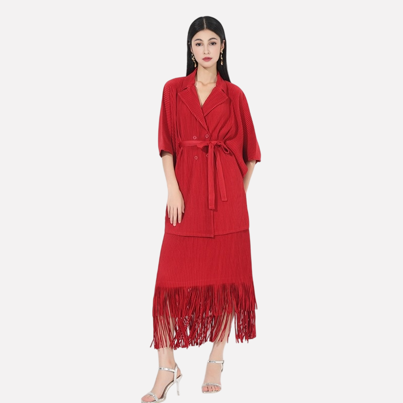 WezelBezel Skirt Set – Tassel Hem