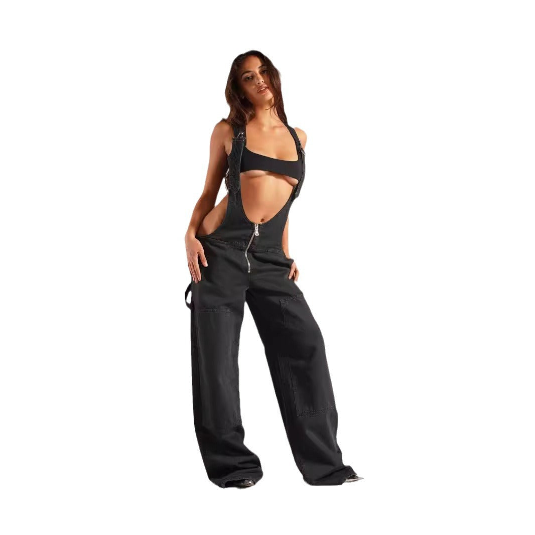 WezelBezel Overalls - Loose Casual Style