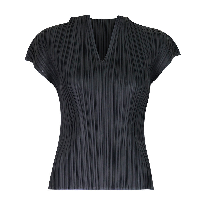 WezelBezel Pleated T-Shirt & Pants Set