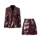 WezelBezel Patent Leather Suit Set