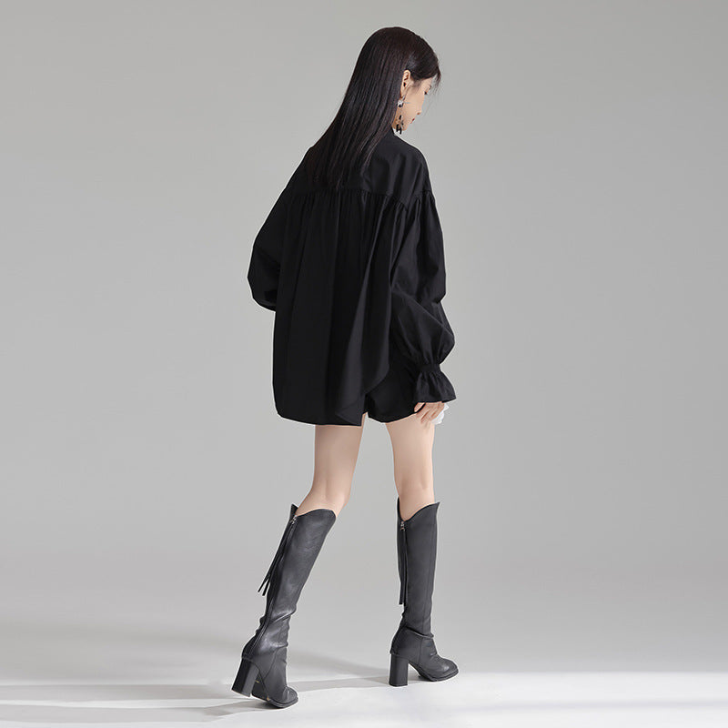 WezelBezel Trumpet Sleeve Bow Tee