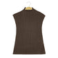 WezelBezel Sleeveless Vest - Half Turtleneck