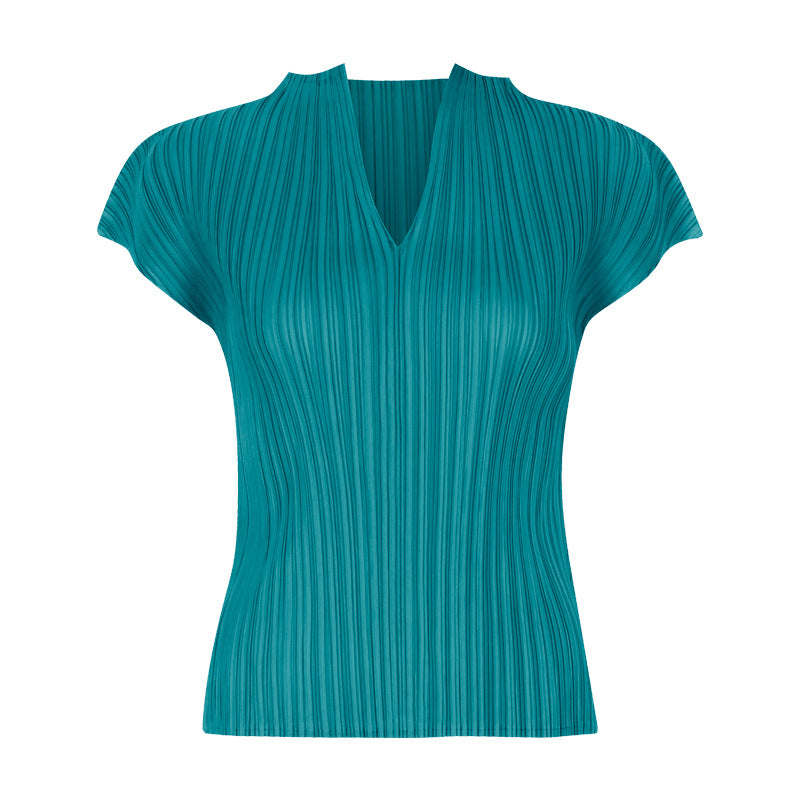 WezelBezel Pleated T-Shirt & Pants Set