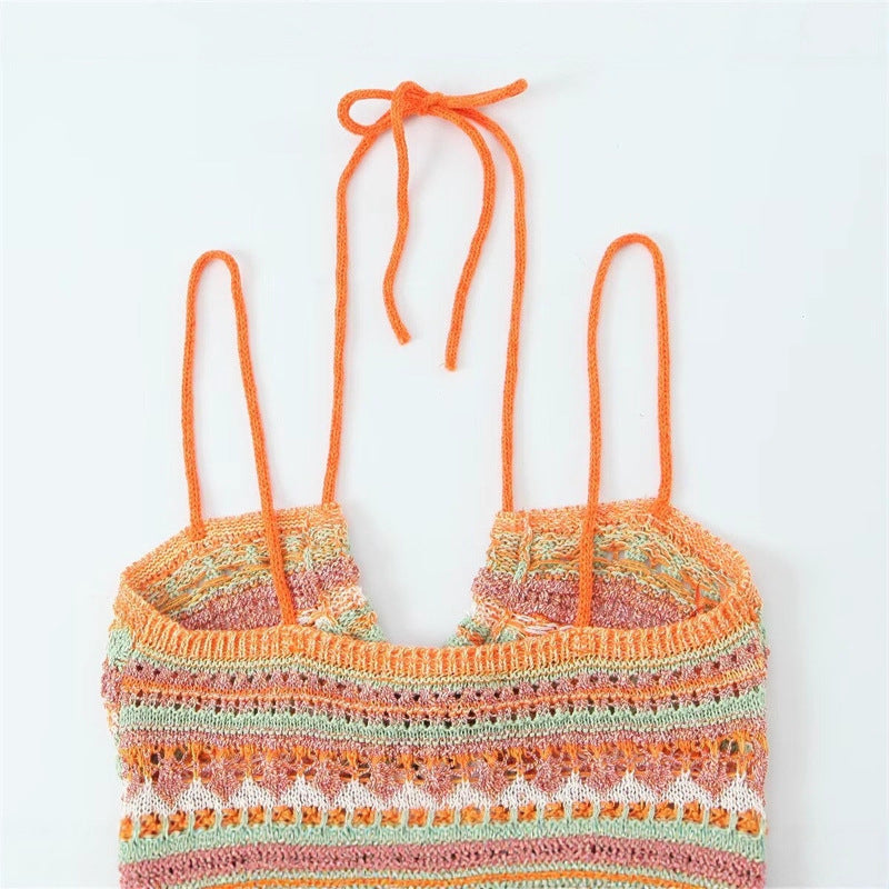 WezelBezel Strappy Knit Mini Dress