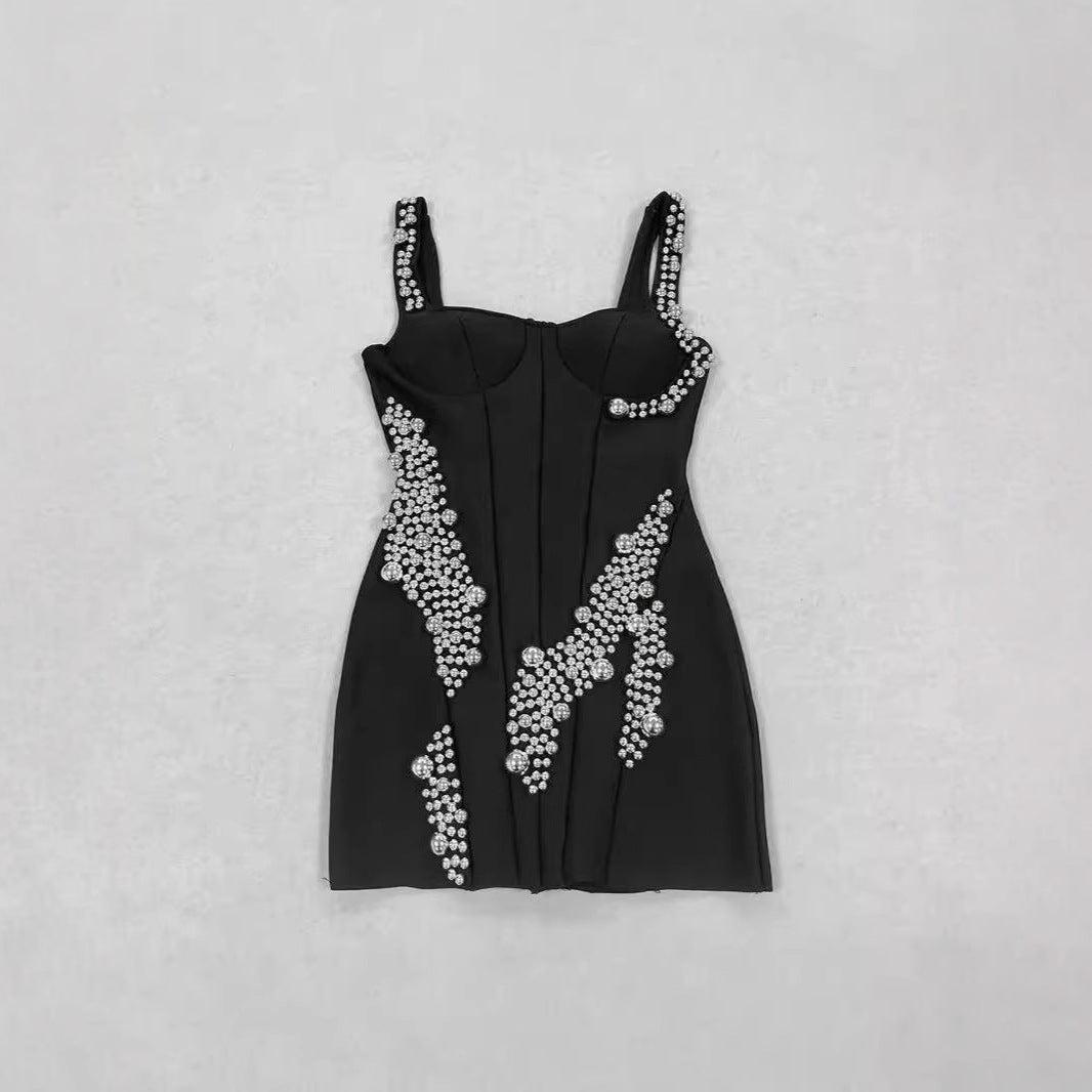 WezelBezel Suspender Mini Skirt