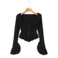 WezelBezel Short Knitted Cardigan - Wooden Ear Style