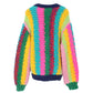 WezelBezel Rainbow Knit Cardigan