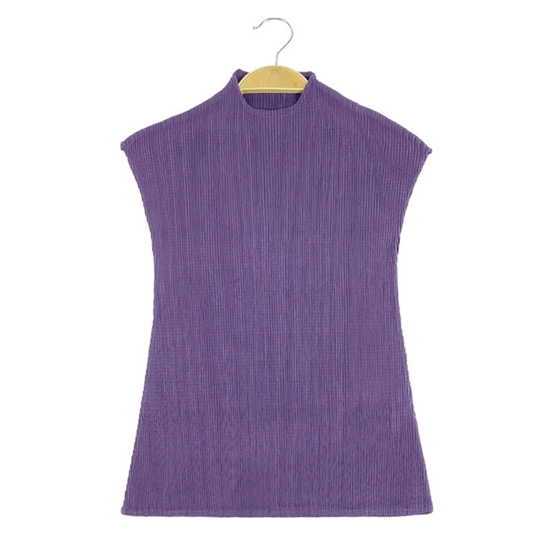 WezelBezel Sleeveless Vest - Half Turtleneck