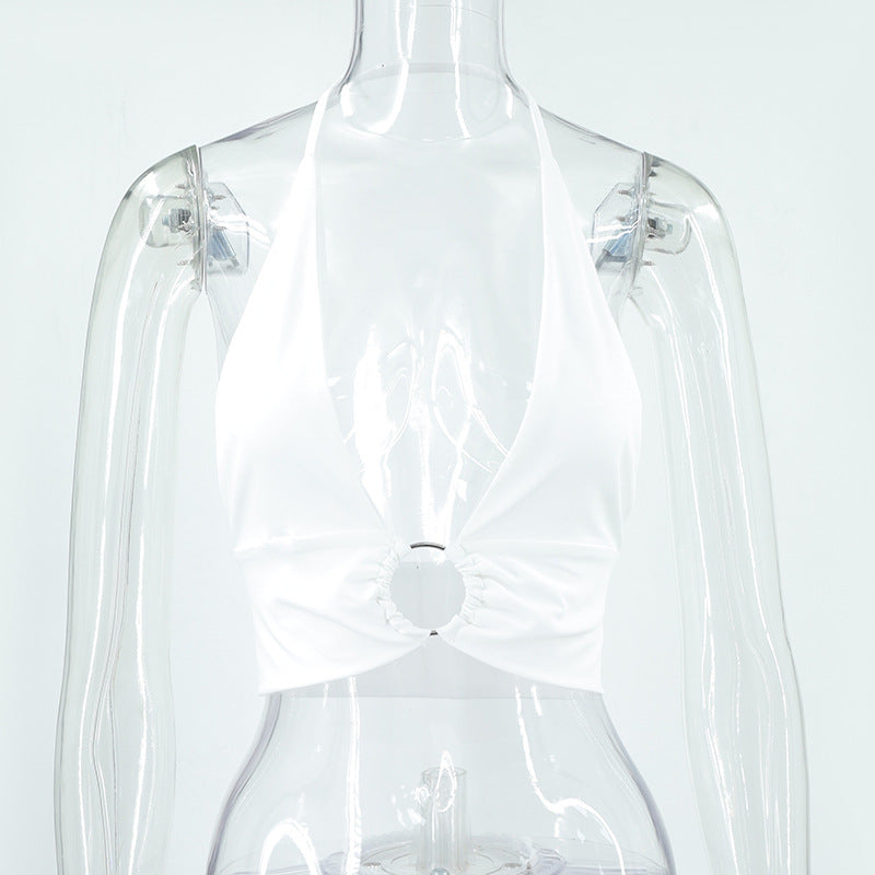 WezelBezel Slim Ribbed Vest Top