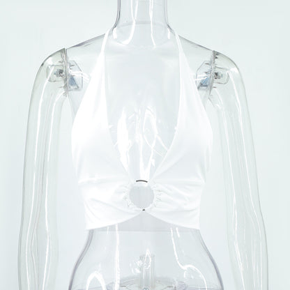 WezelBezel Slim Ribbed Vest Top