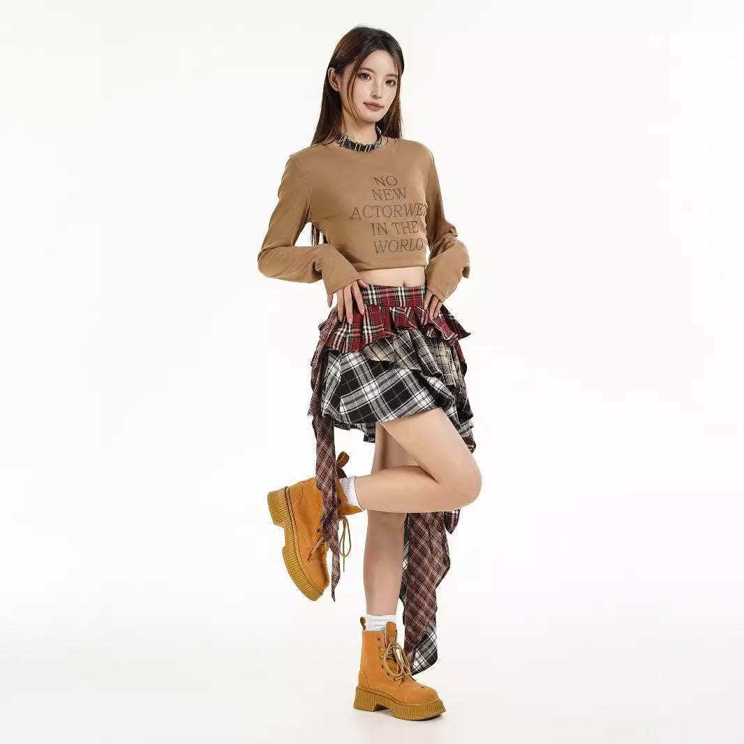 WezelBezel Spicy Girl Short Skirt - Irregular Design