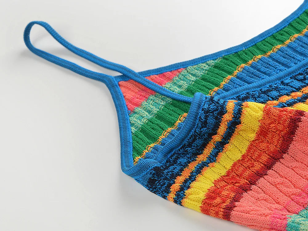 WezelBezel Knit Camisole Skirt - Slim Fit