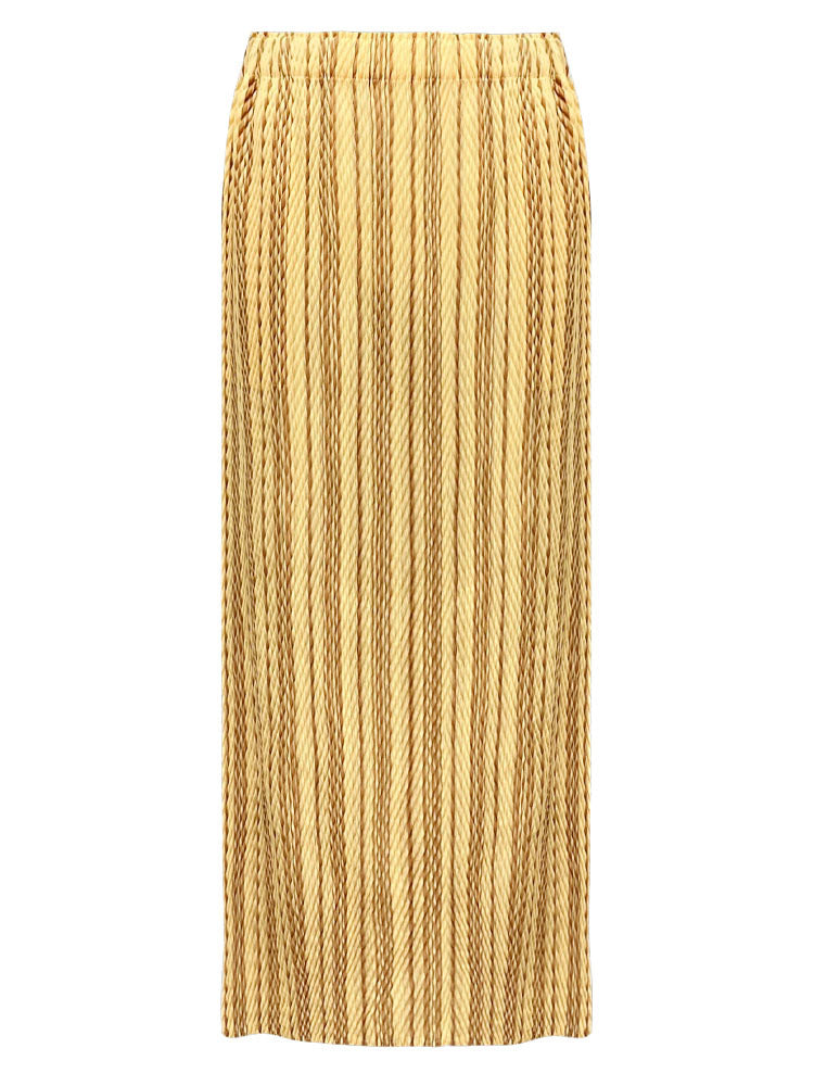 WezelBezel Striped Pleated Skirt Set