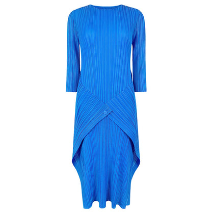 WezelBezel Patched Pleat Midi Dress