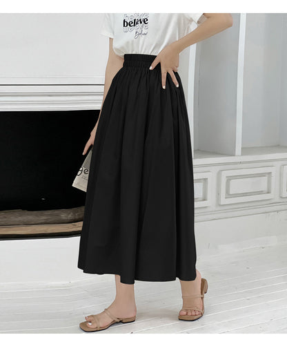 WezelBezel Trumpet Pleated Skirt - Cotton Style