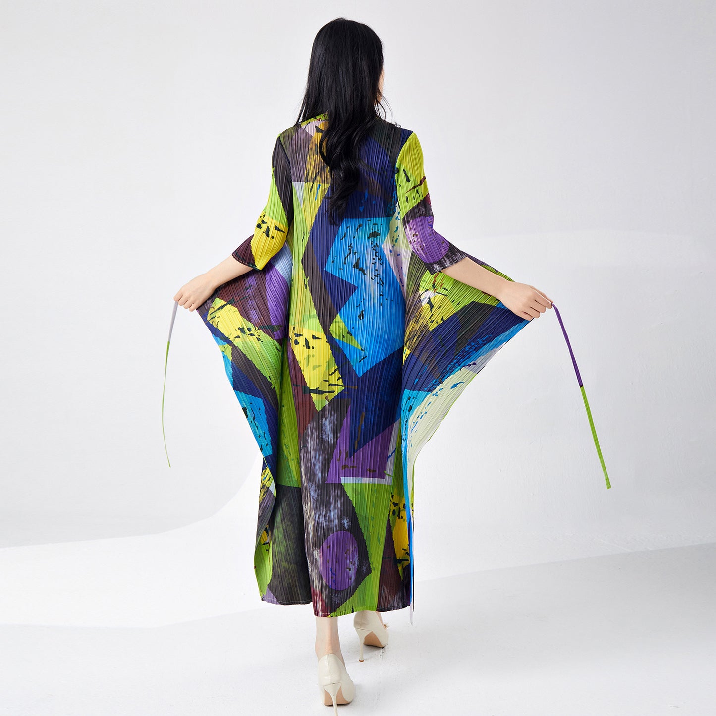 WezelBezel Printed Long Skirt - Slimming Design