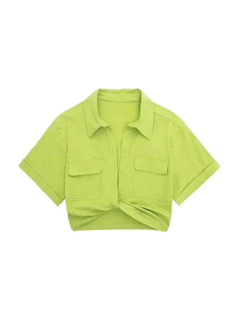 WezelBezel Elastic Linen Shirt - Vintage Style