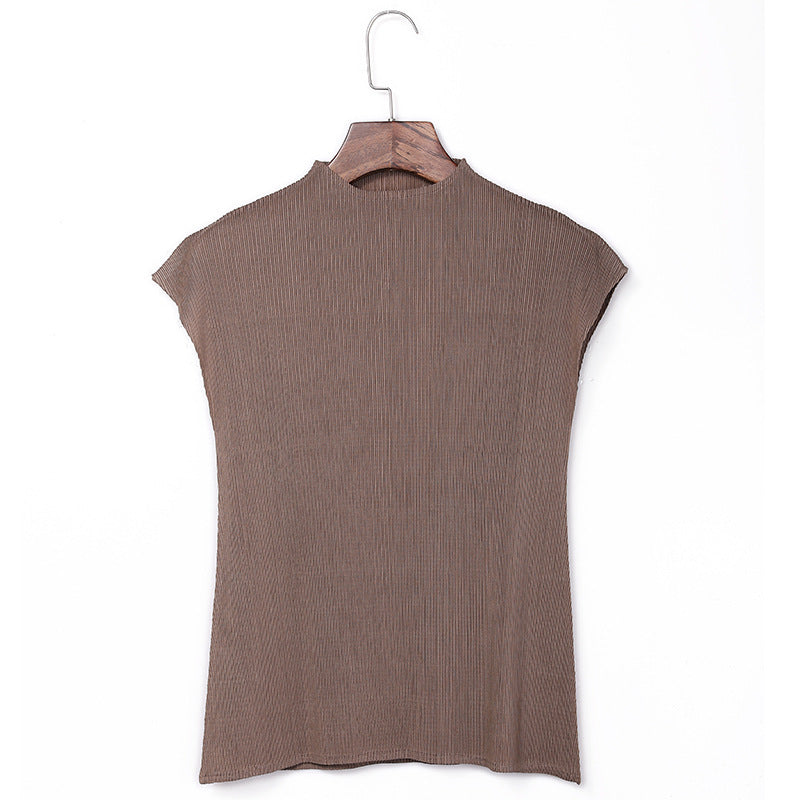 WezelBezel Sleeveless Vest - Half Turtleneck