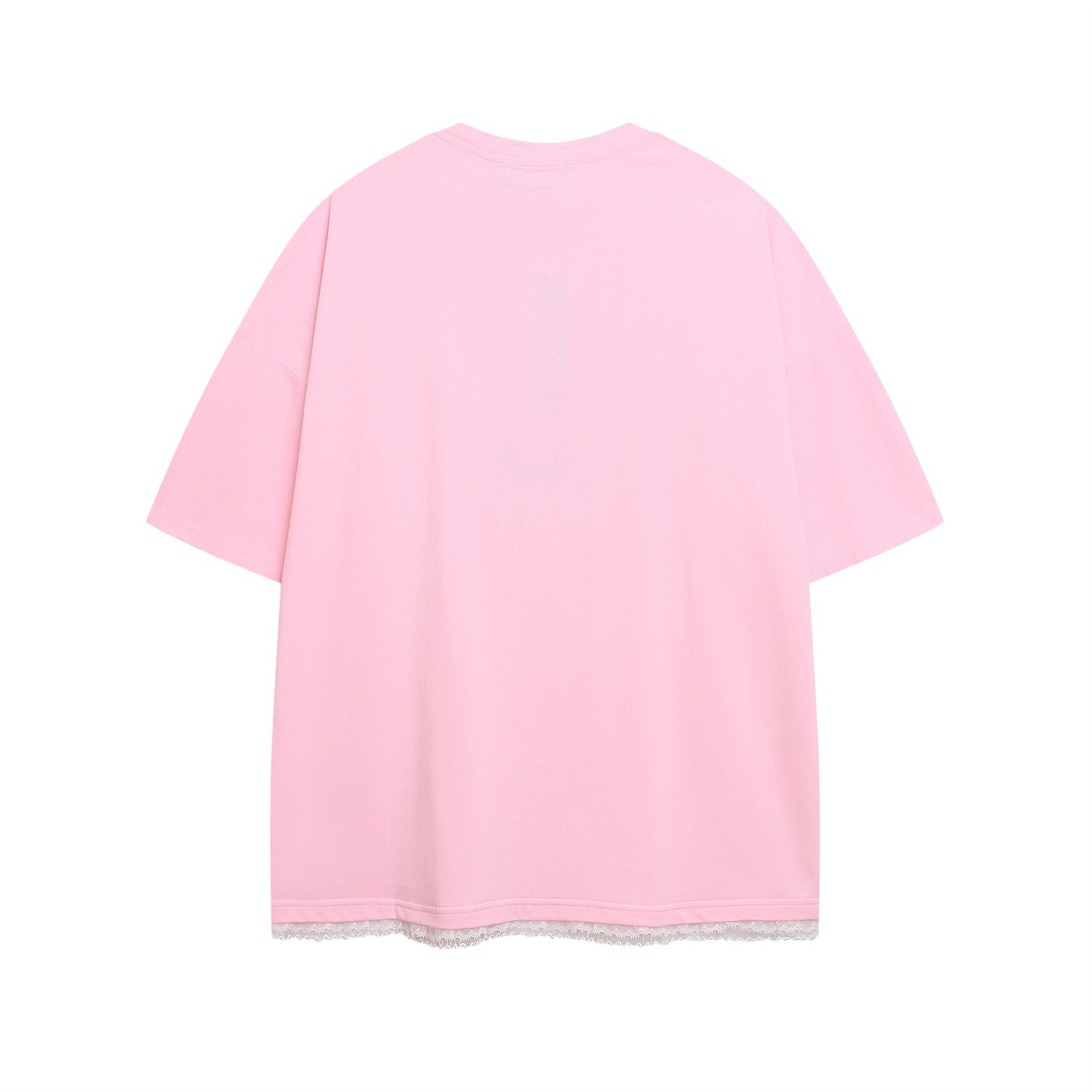 WezelBezel Plush Letter Tee – Pink