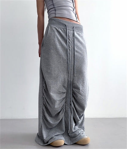 WezelBezel Lace-Up Shirred Skirt – Chic & Feminine